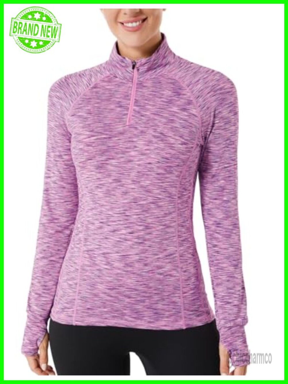 Womens Quarter Zip Long Sleeve Workout Top Running Pullover